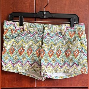 Tinseltown Hottie Shortie Shorts Boho Vibes Size 11